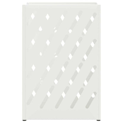 vidaXL Umbrella Stand White 28 x 12 x 41 cm Steel