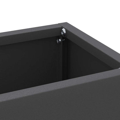 vidaXL Rain Umbrella Stand Black 28 x 12 x 41 cm Steel
