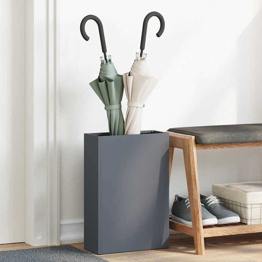 vidaXL Rain Umbrella Stand Anthracite 28 x 12 x 41 cm Steel