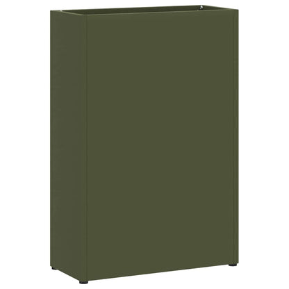 vidaXL Rain Umbrella Stand Olive Green 28 x 12 x 41 cm Steel