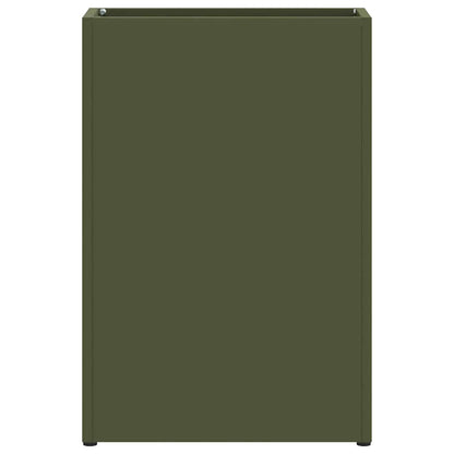 vidaXL Rain Umbrella Stand Olive Green 28 x 12 x 41 cm Steel