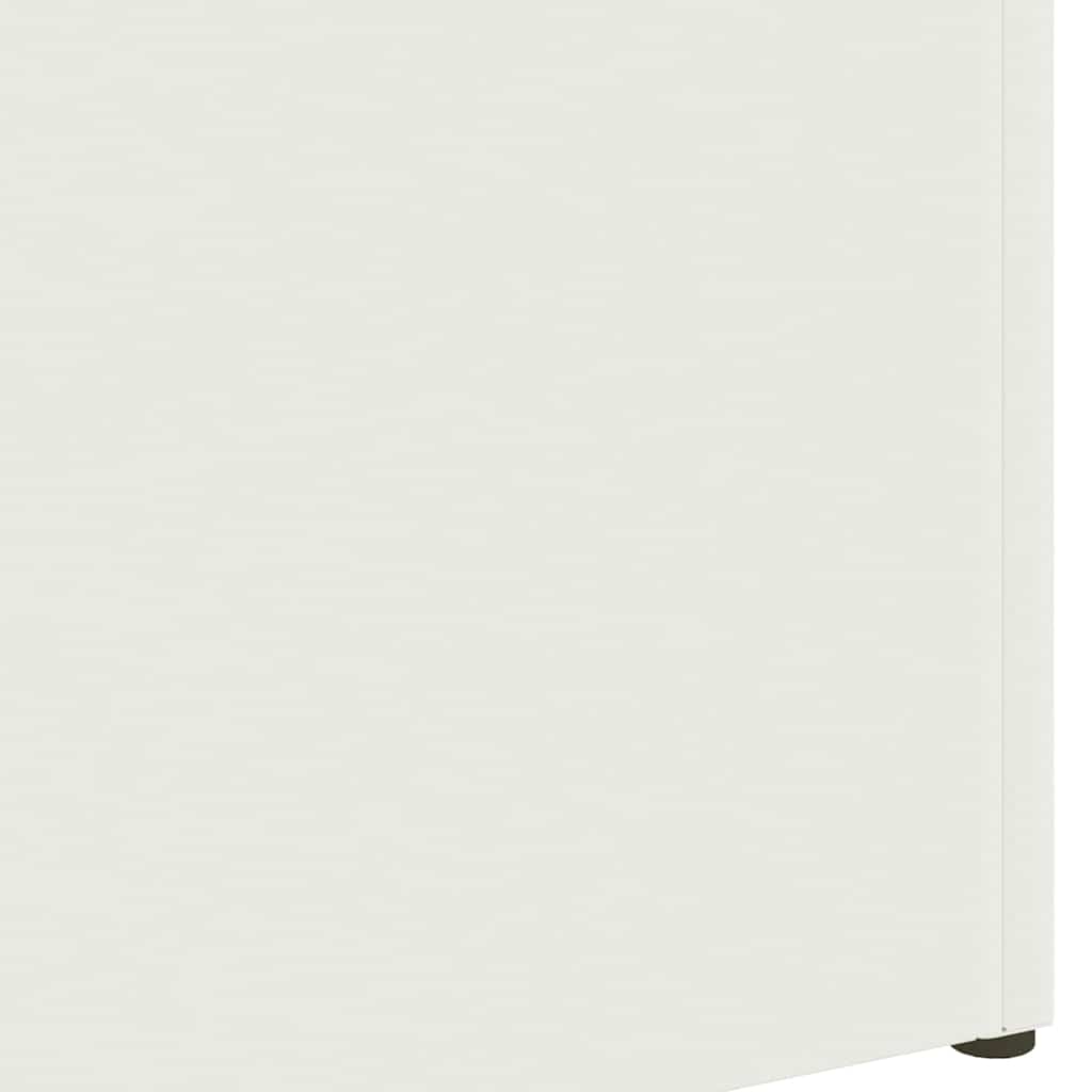 vidaXL Rain Umbrella Stand White 28 x 12 x 41 cm Steel