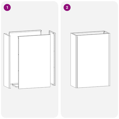 vidaXL Rain Umbrella Stand White 28 x 12 x 41 cm Steel