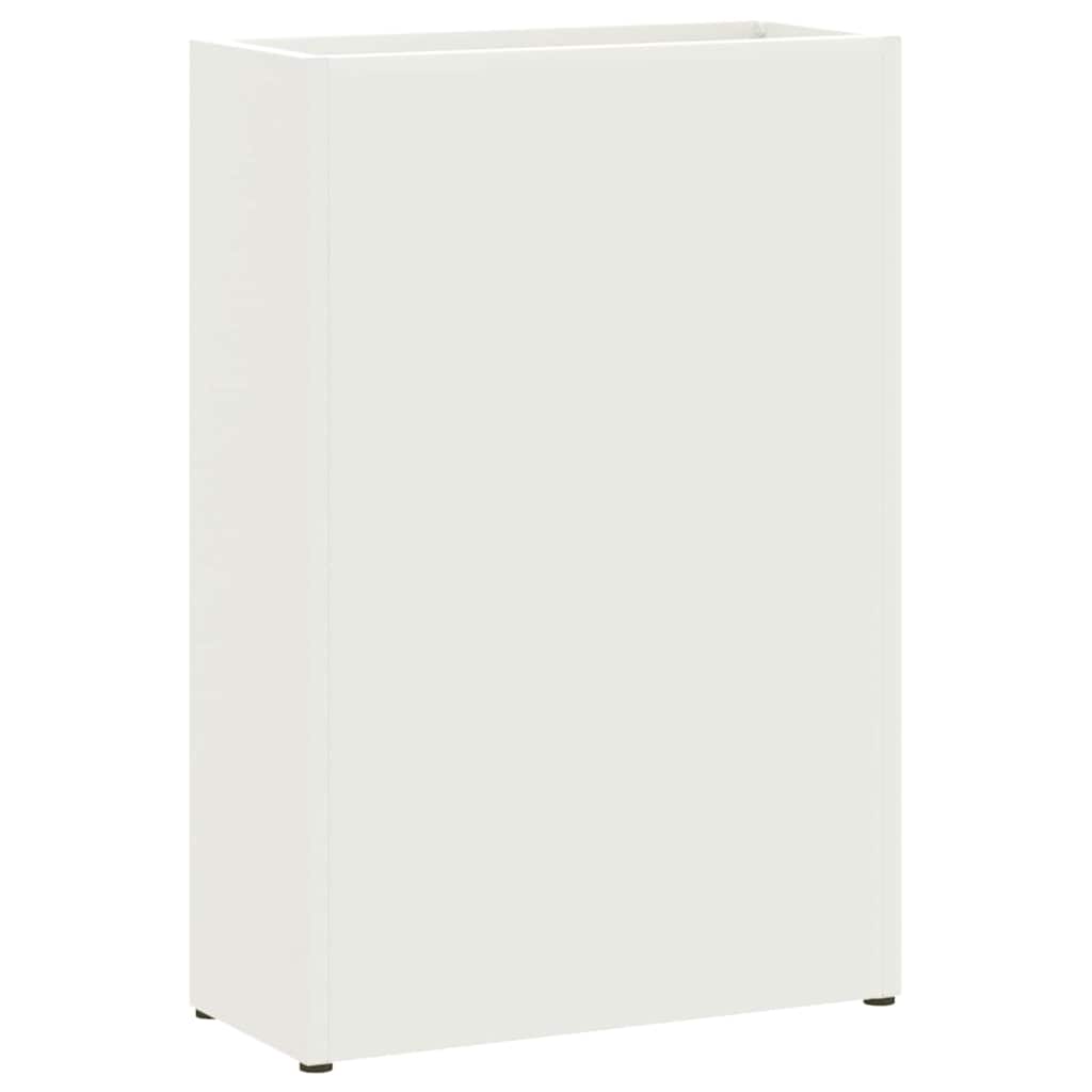 vidaXL Rain Umbrella Stand White 28 x 12 x 41 cm Steel