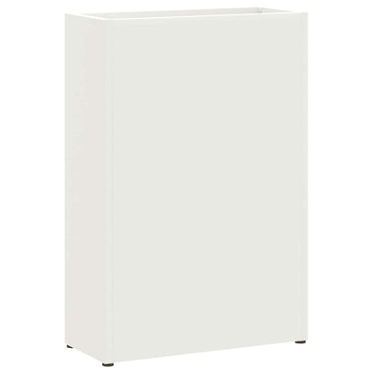 vidaXL Rain Umbrella Stand White 28 x 12 x 41 cm Steel