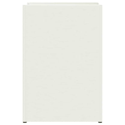 vidaXL Rain Umbrella Stand White 28 x 12 x 41 cm Steel