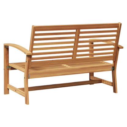 vidaXL Bench Brown 110 x 65 x 76.5 cm Solid Teak Wood