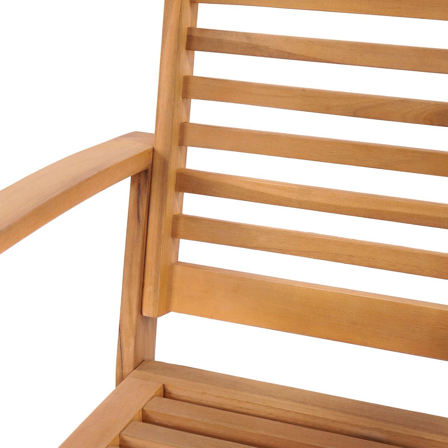 vidaXL Chair 2 Piece Brown 65 x 60 x 76.5 cm Solid Teak Wood