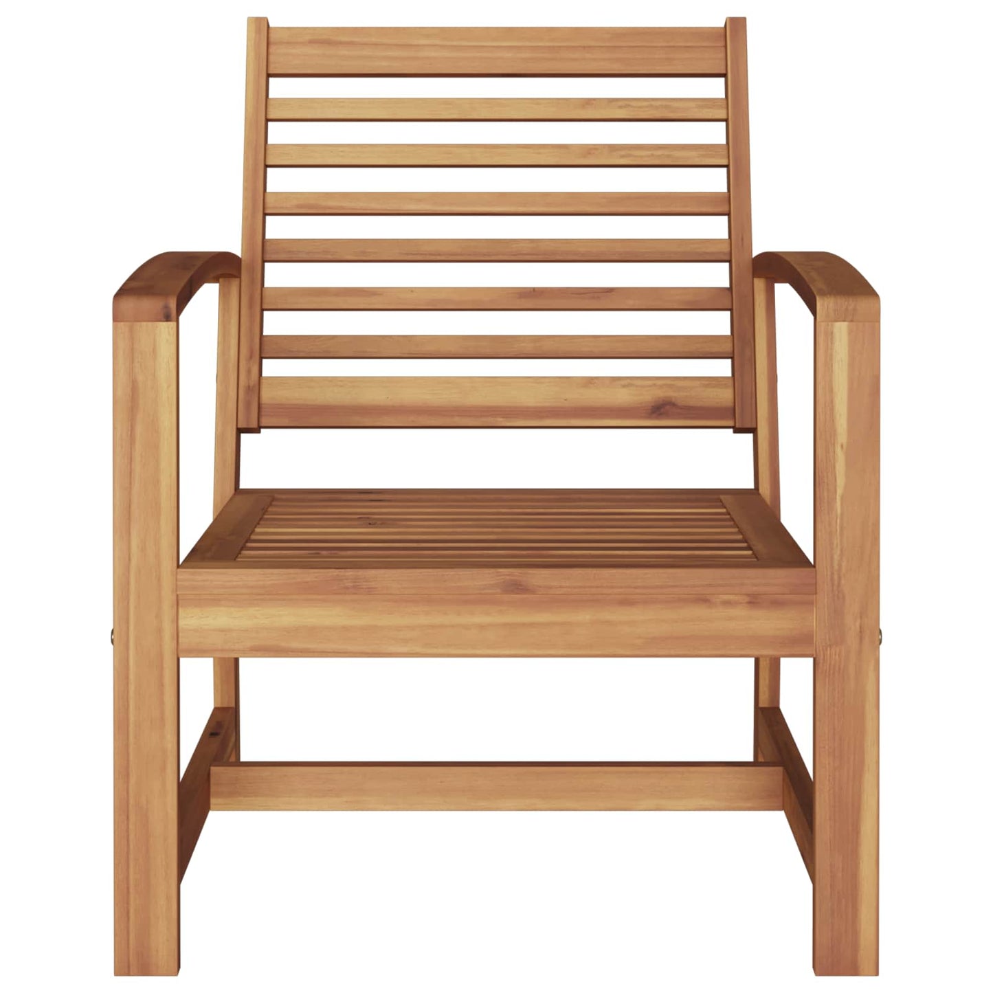 vidaXL Chair 2 Piece Brown 65 x 60 x 76.5 cm Solid Teak Wood