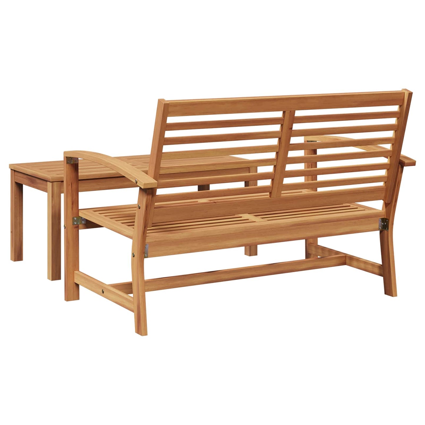 vidaXL Garden Bench and Table Set 2 Piece Brown Solid Teak Wood