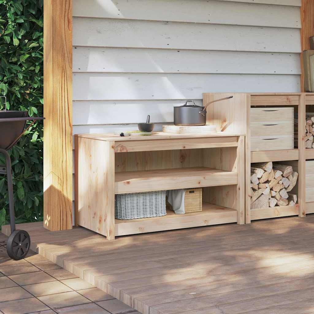 vidaXL Kitchen Cabinet with Shelf MEPPEL Brown Oak 106 x 55 x 64 cm