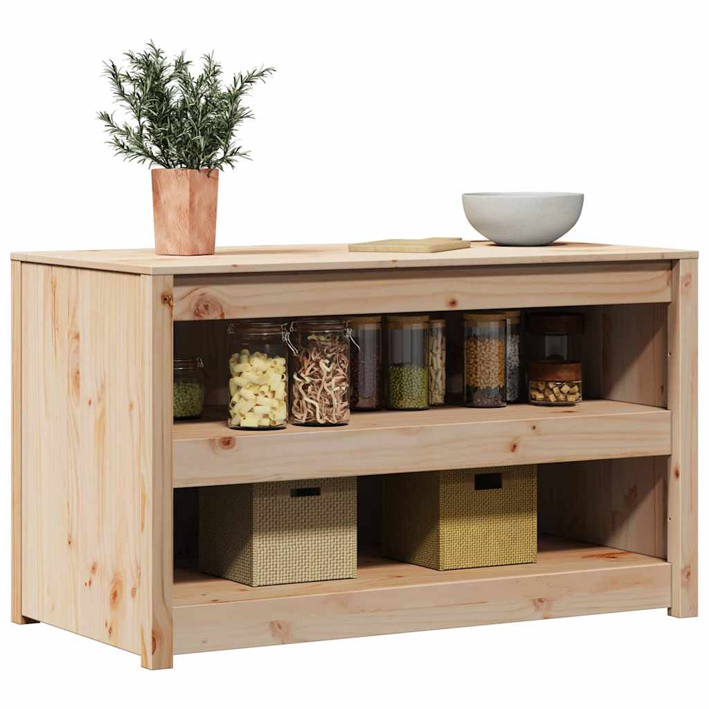 vidaXL Kitchen Cabinet with Shelf MEPPEL Brown Oak 106 x 55 x 64 cm