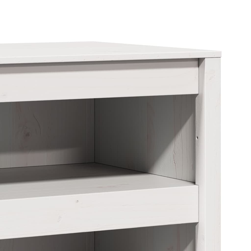 vidaXL Kitchen Cabinet MEPPEL White 106 x 55 x 64 cm Solid Pine Wood