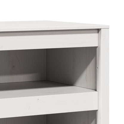 vidaXL Kitchen Cabinet MEPPEL White 106 x 55 x 64 cm Solid Pine Wood
