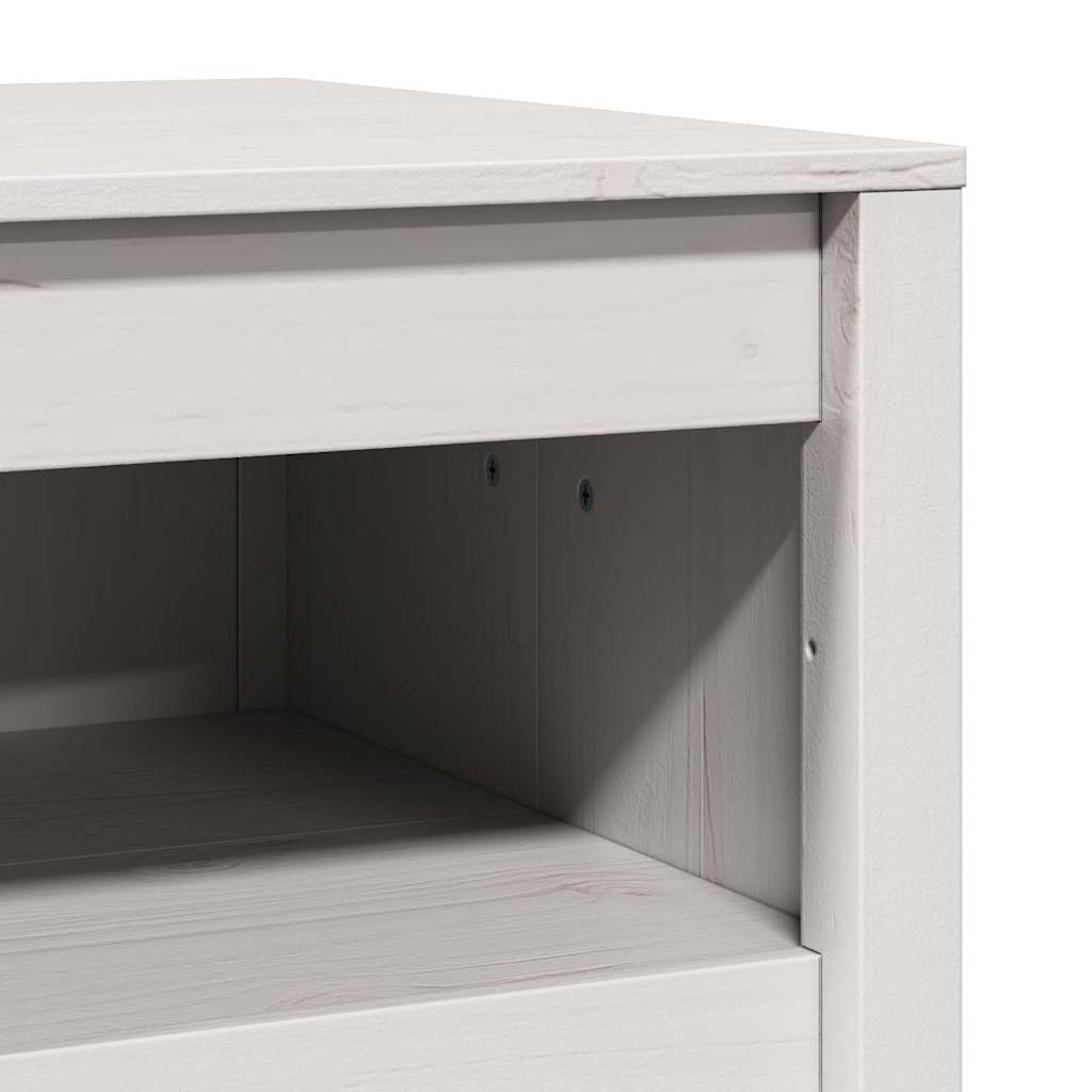 vidaXL Kitchen Cabinet MEPPEL White 55 x 55 x 92 cm Solid Pine Wood