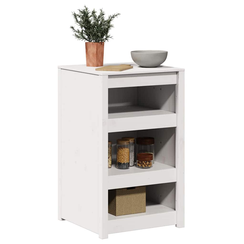 vidaXL Kitchen Cabinet MEPPEL White 55 x 55 x 92 cm Solid Pine Wood