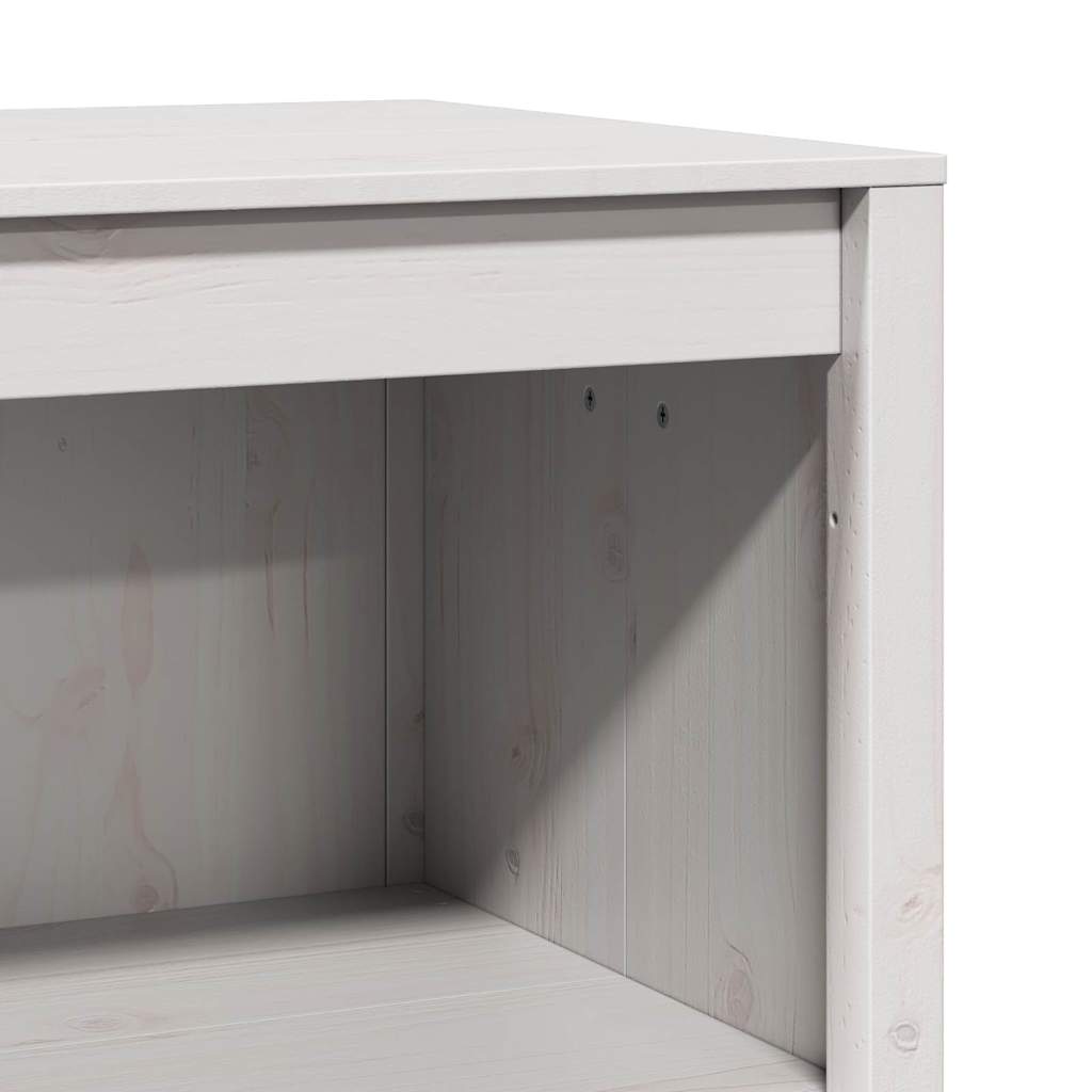 vidaXL Kitchen Cabinet MEPPEL White 106 x 55 x 92 cm Solid Pine Wood