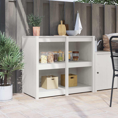 vidaXL Kitchen Cabinet with Shelf MEPPEL Warm White 106 x 55 x 92 cm