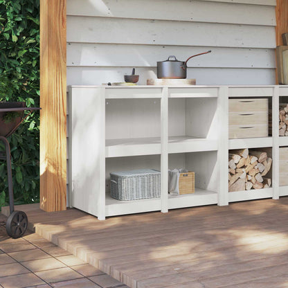 vidaXL Kitchen Cabinet with Shelf MEPPEL Warm White 106 x 55 x 92 cm