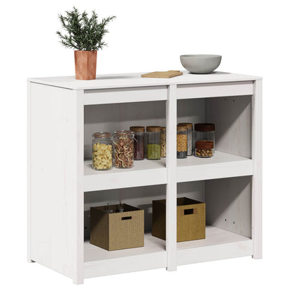 vidaXL Kitchen Cabinet with Shelf MEPPEL Warm White 106 x 55 x 92 cm