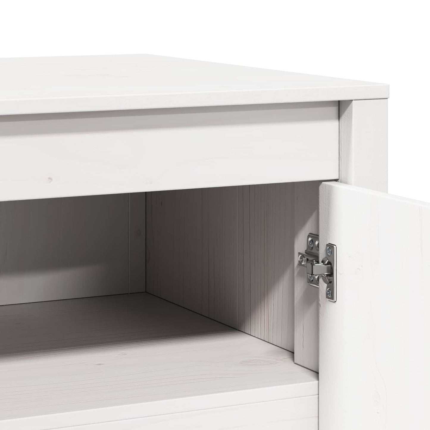 vidaXL Kitchen Cabinet MEPPEL White 106 x 55 x 64 cm Solid Pine wood