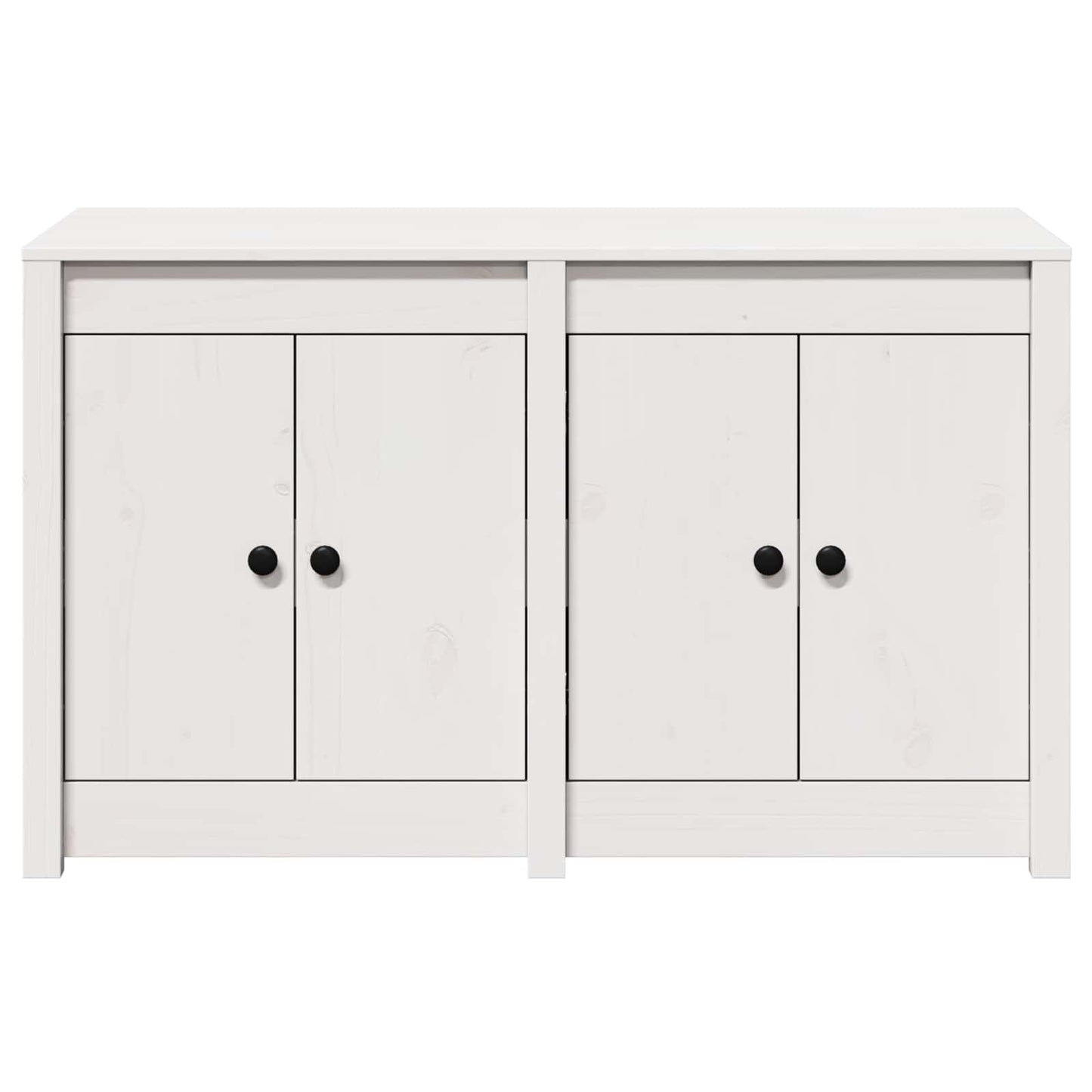 vidaXL Kitchen Cabinet MEPPEL White 106 x 55 x 64 cm Solid Pine wood