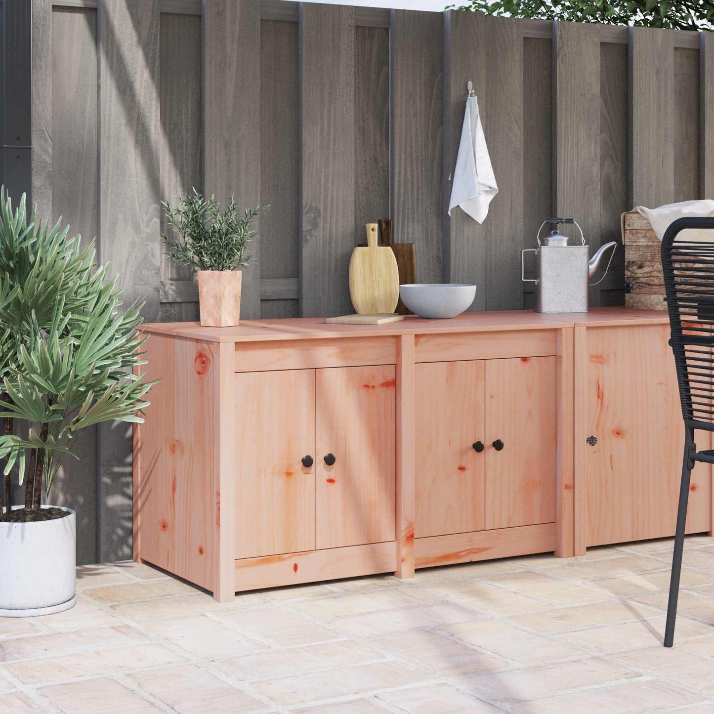 vidaXL Kitchen Cabinet with Shelf MEPPEL Brown Oak 106 x 55 x 64 cm