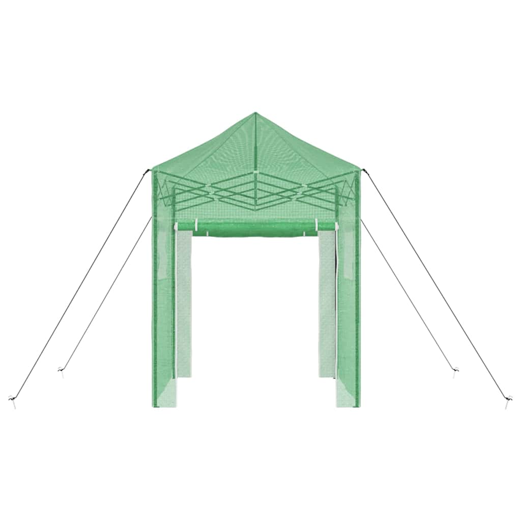 vidaXL Greenhouse with Pop-up Frame Green 200 x 200 x 300 cm Iron
