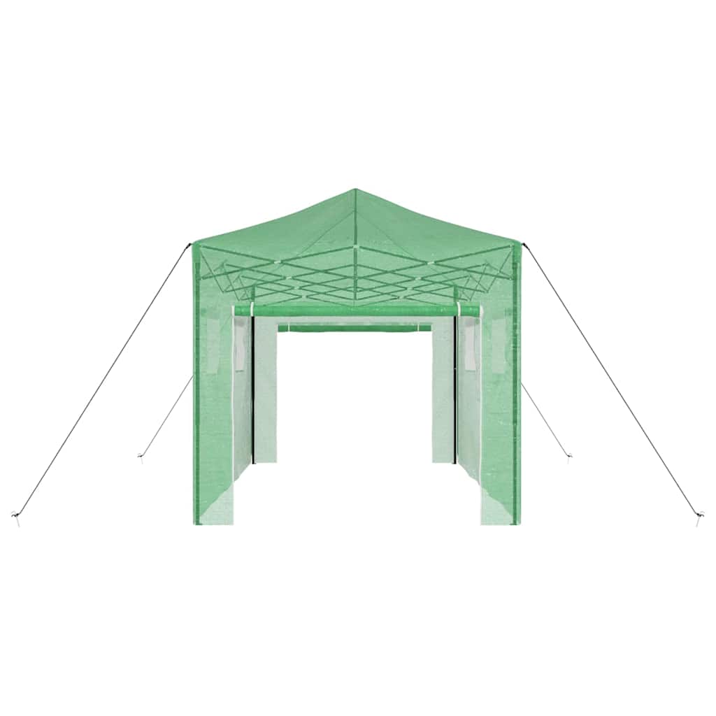 vidaXL Greenhouse with Pop-up Frame Green 280 x 410 x 315 cm Iron