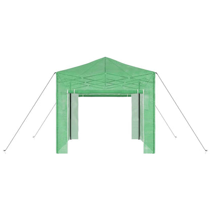 vidaXL Greenhouse with Pop-up Frame Green 290 x 290 x 315 cm Iron