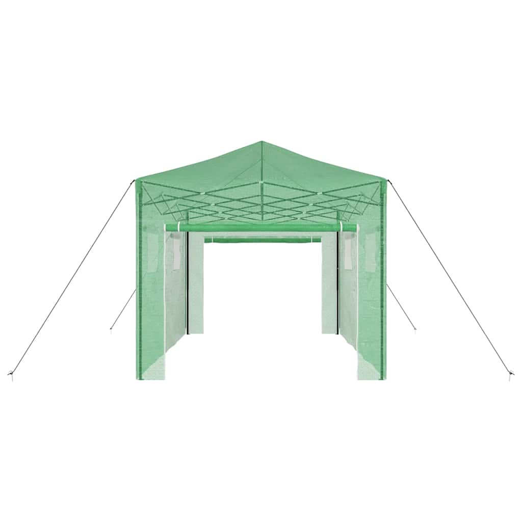vidaXL Greenhouse with Pop-up Frame Green 290 x 430 x 315 cm Iron