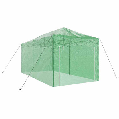 vidaXL Greenhouse with Pop-up Frame Green 290 x 580 x 315 cm Iron