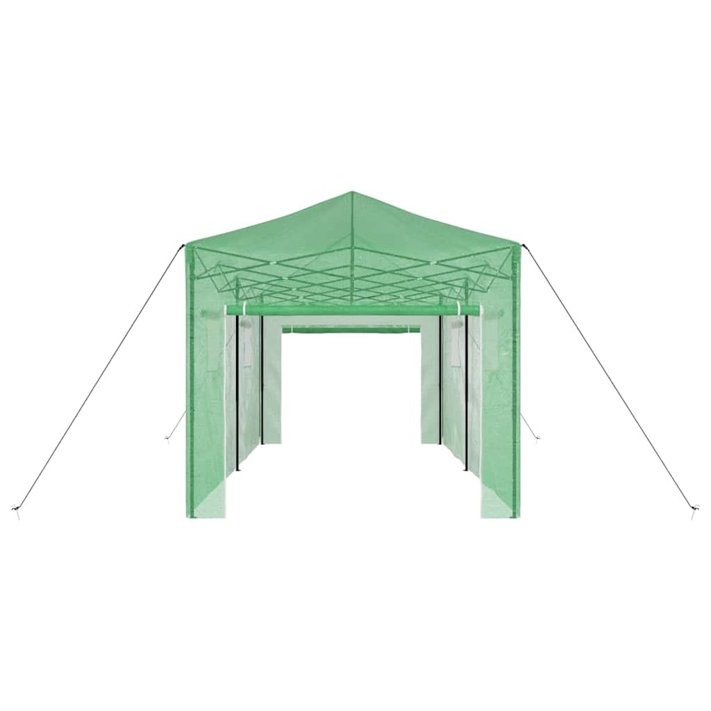 vidaXL Greenhouse with Pop-up Frame Green 290 x 580 x 315 cm Iron