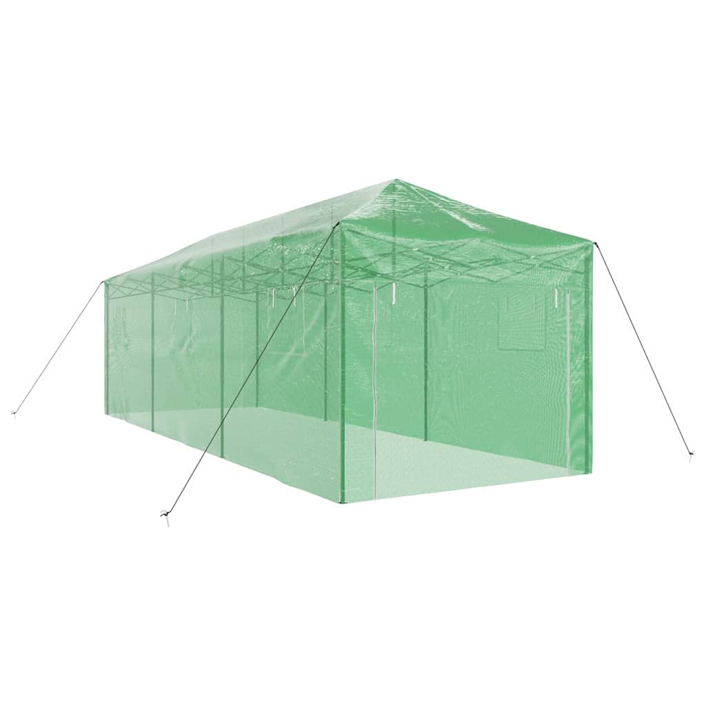 vidaXL Greenhouse with Pop-up Frame Green 290 x 870 x 315 cm Iron
