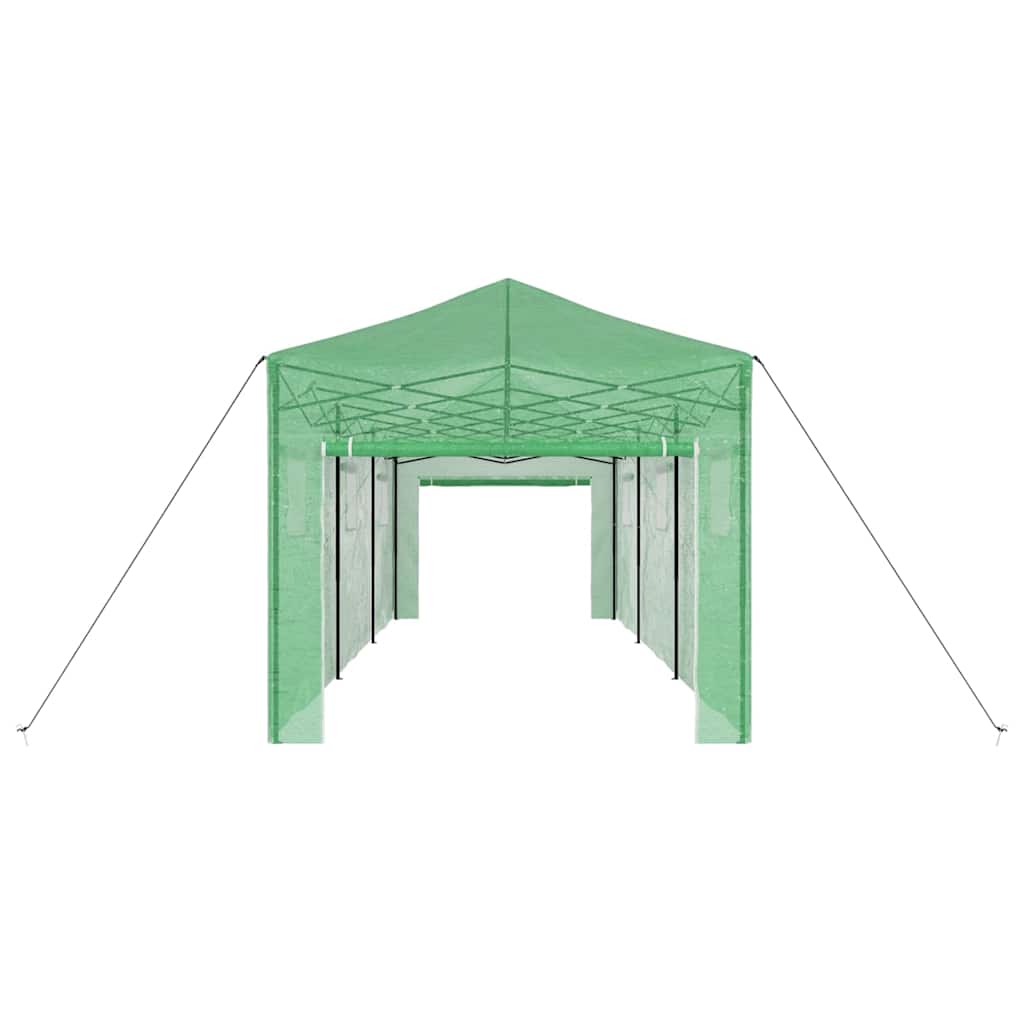 vidaXL Greenhouse with Pop-up Frame Green 290 x 870 x 315 cm Iron