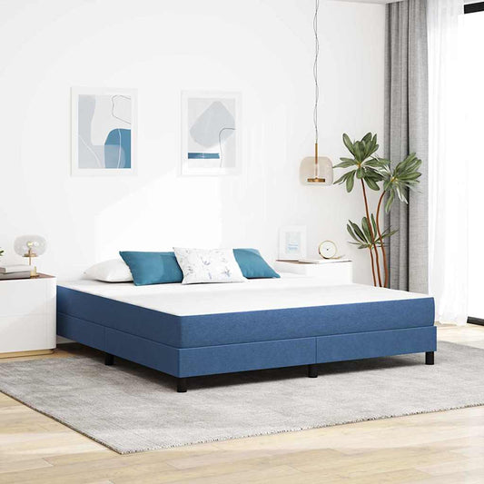 vidaXL Bed Mattress with Mattress Blue 180 x 200 cm Fabric