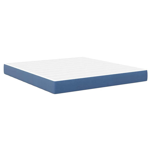 vidaXL Bed Mattress with Mattress Blue 180 x 200 cm Fabric