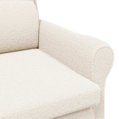 vidaXL Armchair Cream Soft Sherpa Fabric