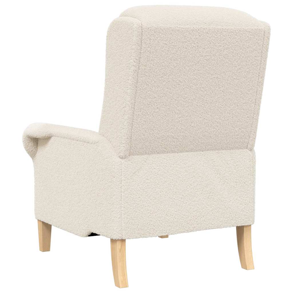 vidaXL Armchair Cream Soft Sherpa Fabric