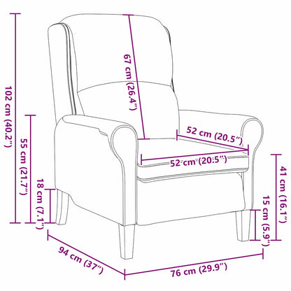 vidaXL Armchair Cream Soft Sherpa Fabric