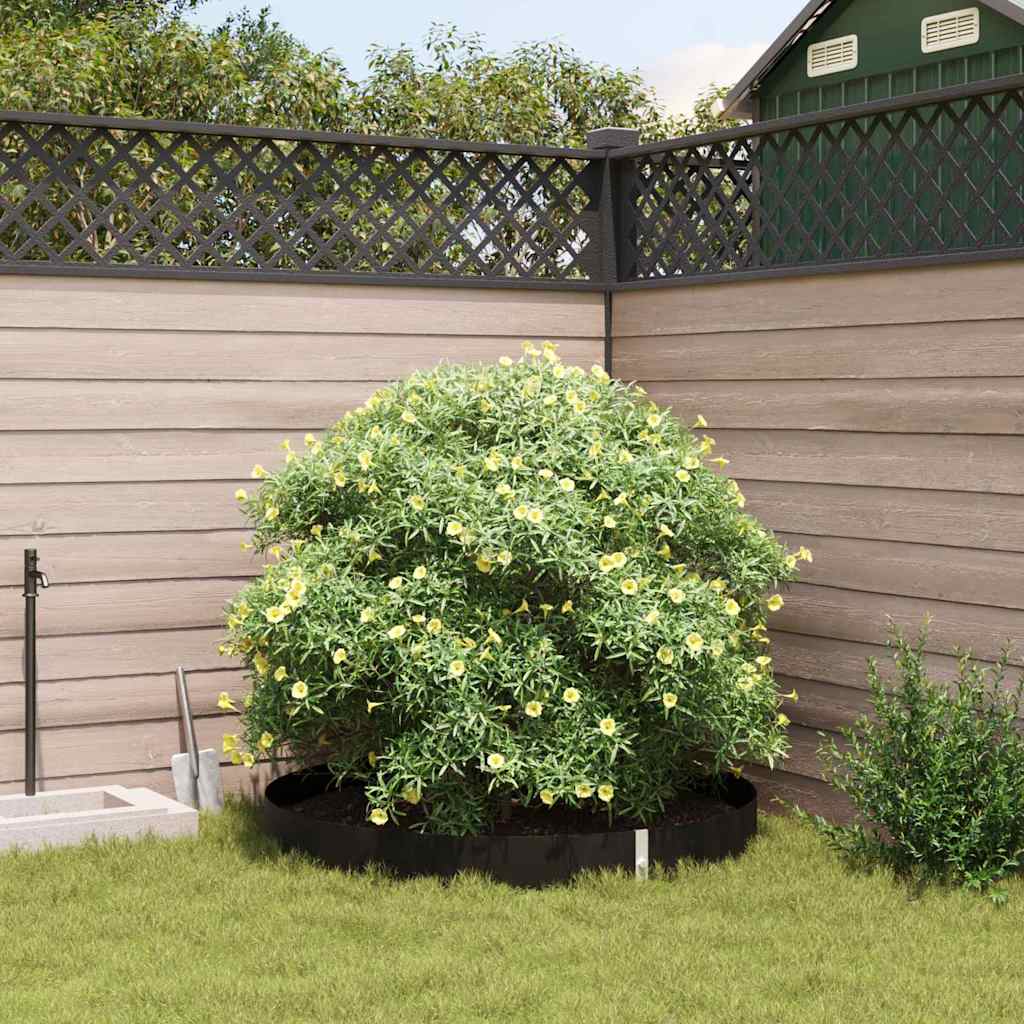 vidaXL Root Barrier with Metal Strip 0.7 x 5 m Polyethylene Black