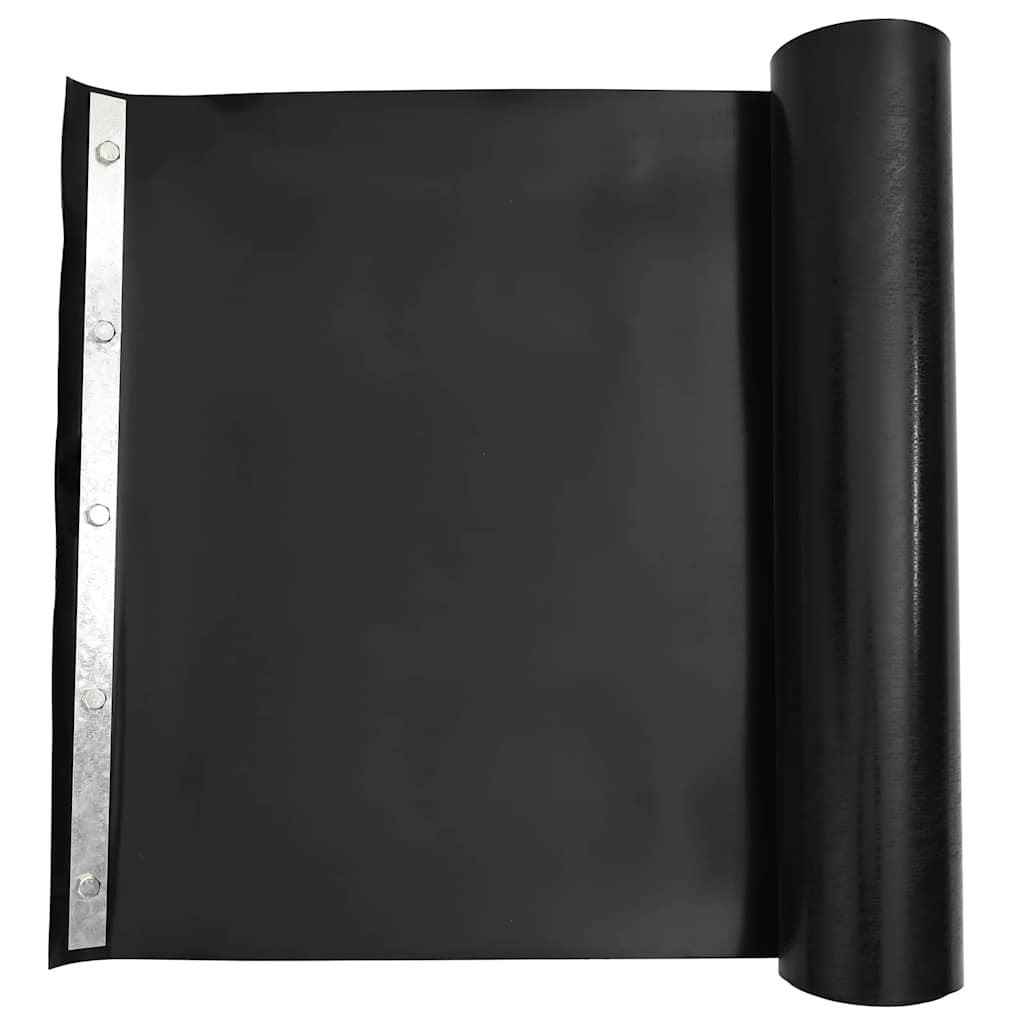 vidaXL Root Barrier with Metal Strip 0.7 x 10 m Polyethylene Black
