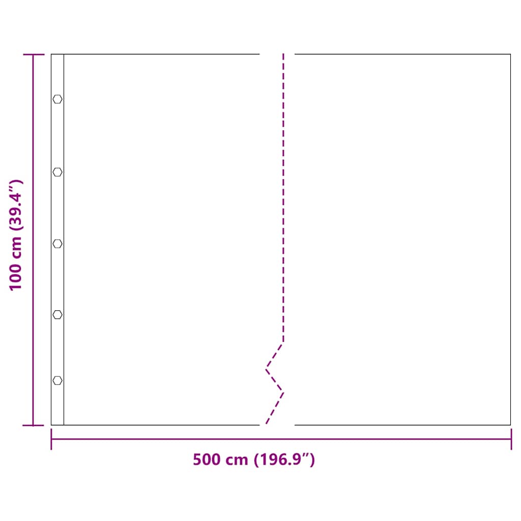 vidaXL Root Barrier Black 1 x 5 m Polyethylene