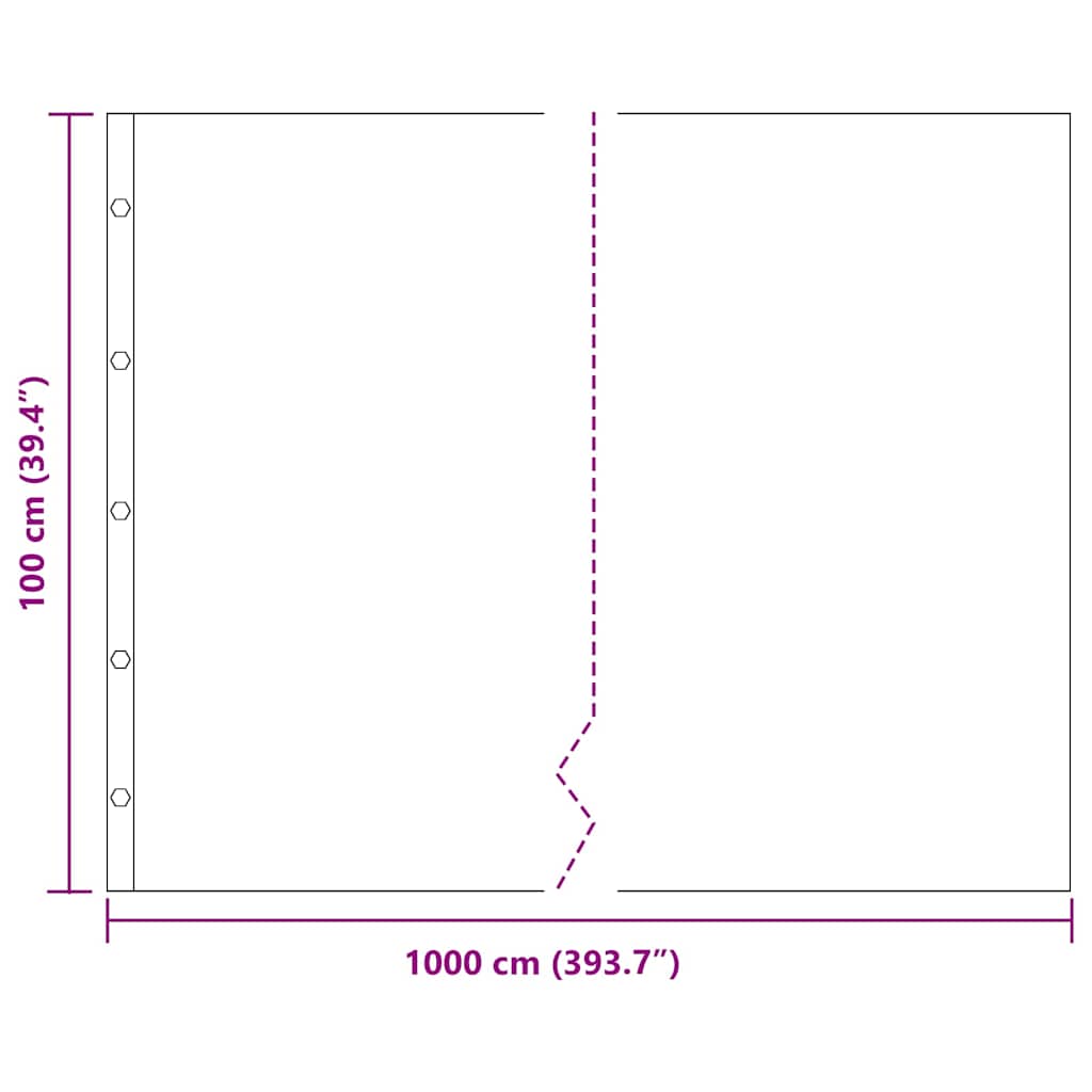 vidaXL Root Barrier Black 1 x 10 m Polyethylene