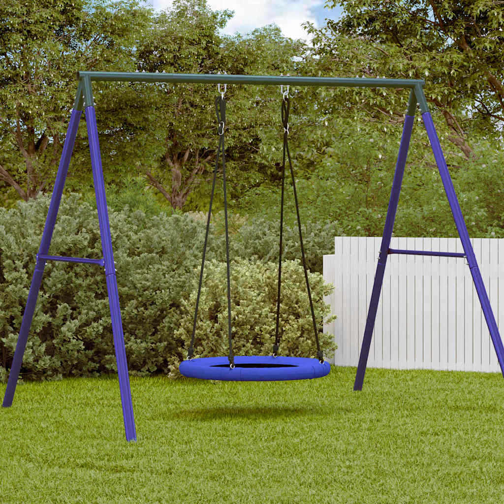vidaXL Nest Swing Blue 100 x 100 x 180 cm Plastic