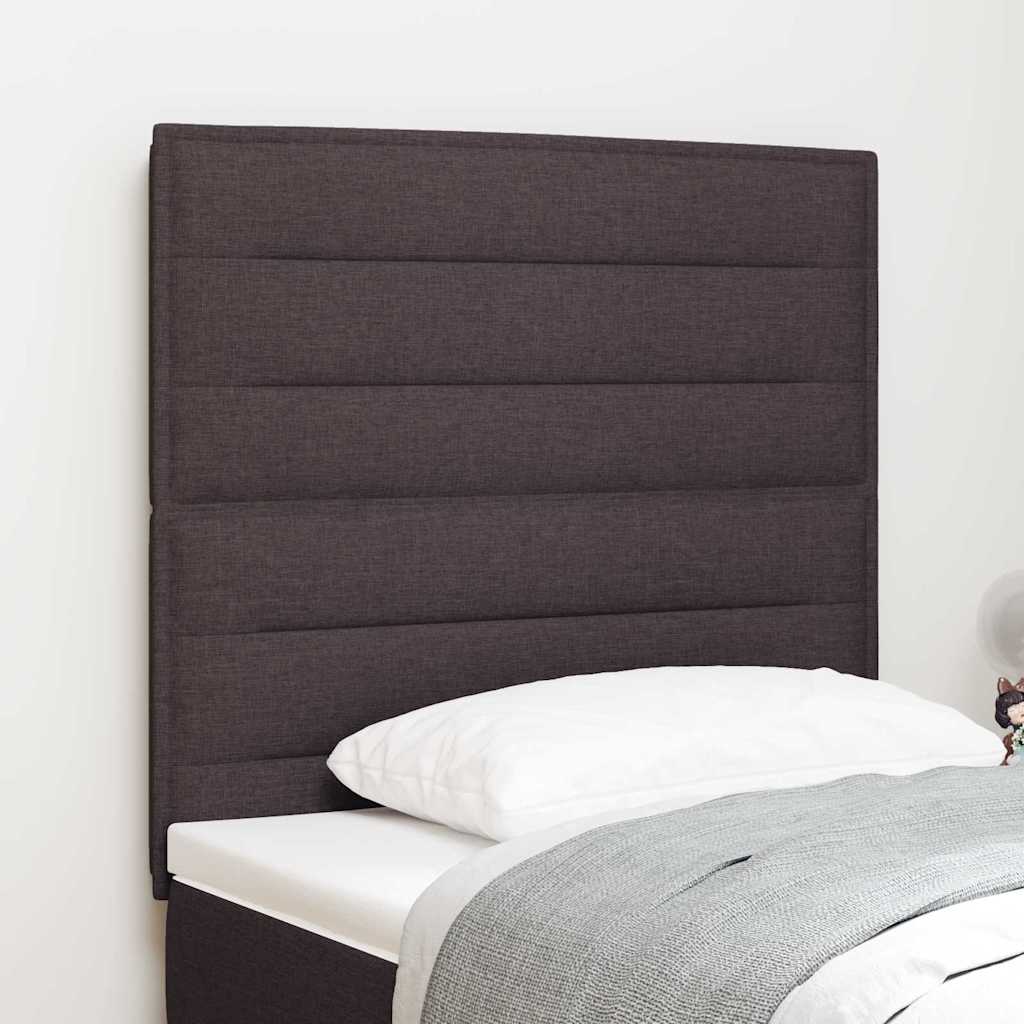 vidaXL Headboard with Headboard Dark Brown 80 cm Faux Leather