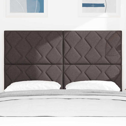 vidaXL Headboard with Headboard Dark Brown 144 cm Faux Leather