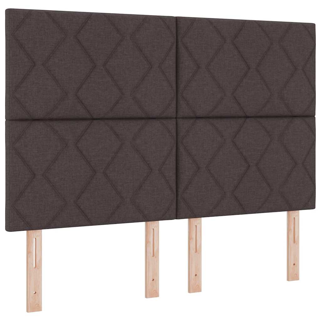 vidaXL Headboard with Headboard Dark Brown 144 cm Faux Leather
