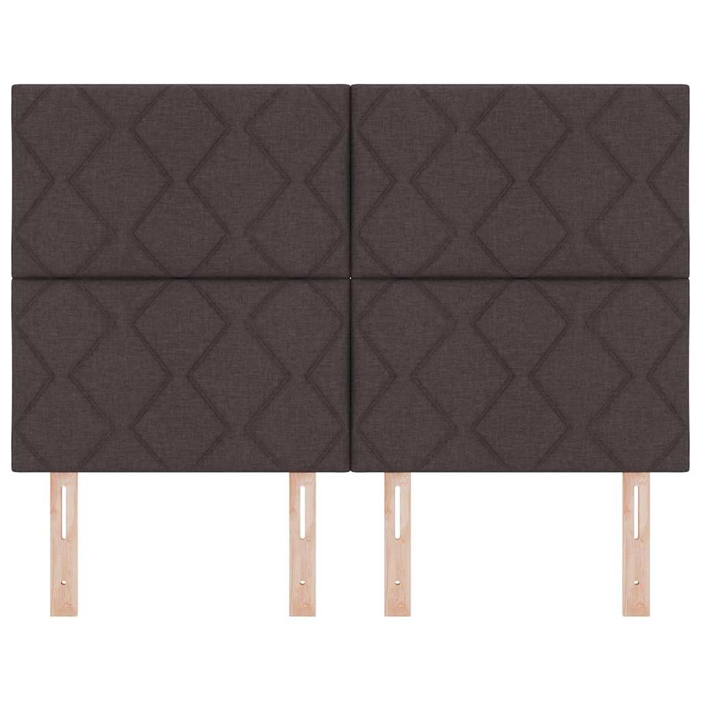 vidaXL Headboard with Headboard Dark Brown 144 cm Faux Leather