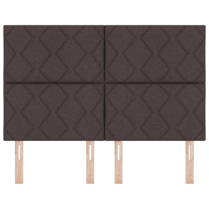 vidaXL Headboard with Headboard Dark Brown 144 cm Faux Leather